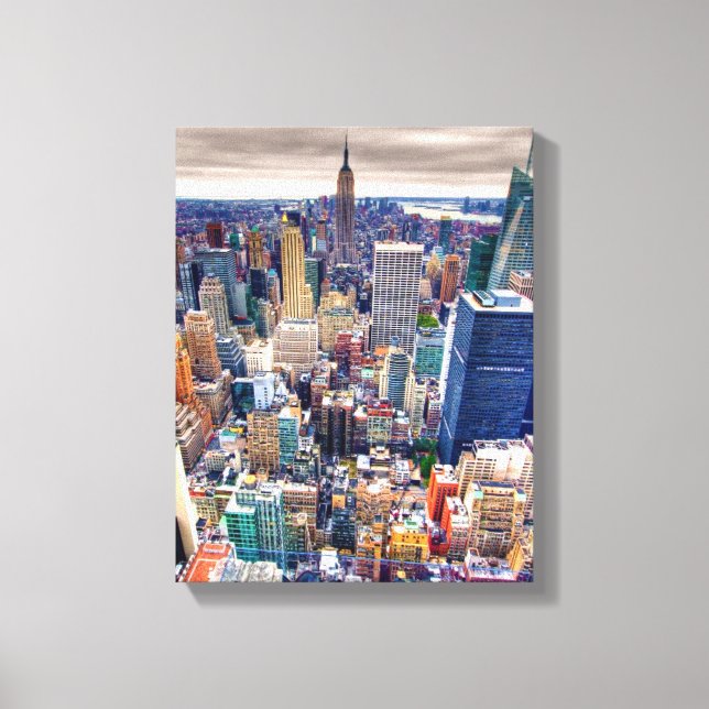 Lienzo Empire State Building y Midtown Manhattan (Anverso)