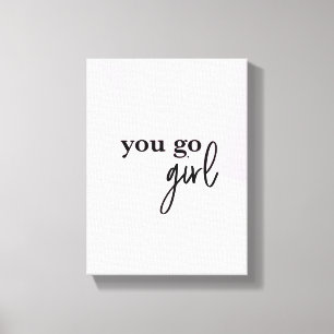 Lienzo "Empower Moda: 'Te vas Chica' Jefe Babe Canvas Pri
