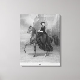 Lienzo Empress Elisabeth of Austria on horse