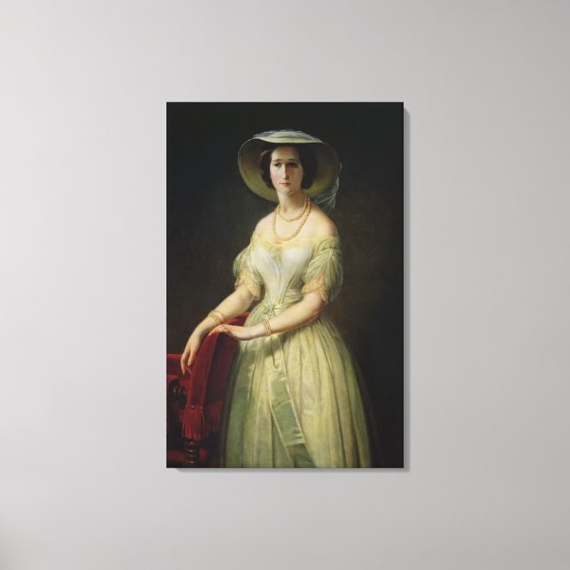 Lienzo Empress Eugenie c.1853 (Anverso)