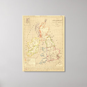 Lienzo En 900 de Angleterre, de Ecosse y de Irlande