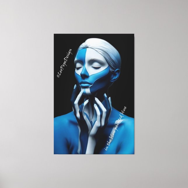 Lienzo en azul pintado (Anverso)