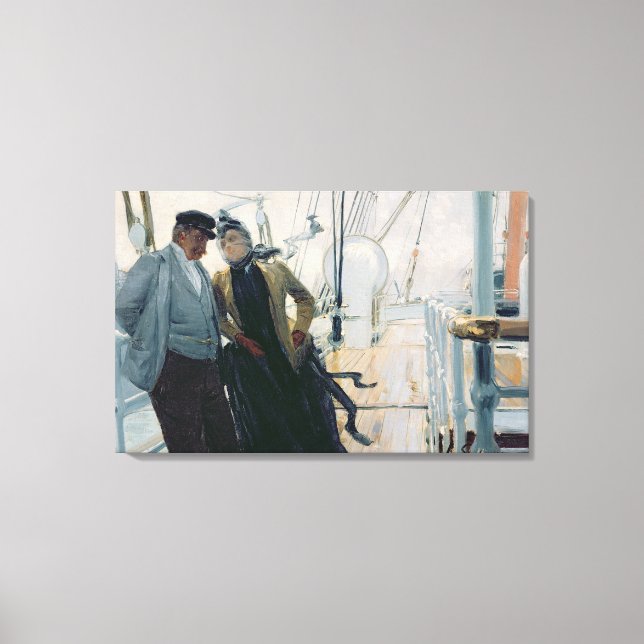 Lienzo En cubierta (aceite sobre lienzo) (Anverso)