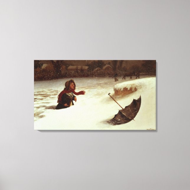 Lienzo En dificultades (Anverso)