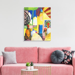 Lienzo En el Bazar Auguste Macke