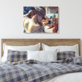 Lienzo En el espejo | Edgar Degas |