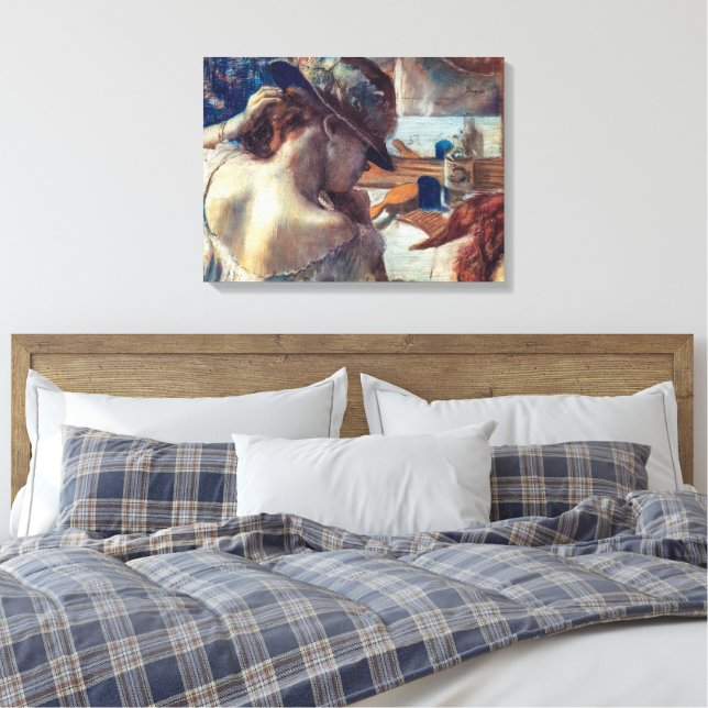 Lienzo En el espejo | Edgar Degas | (Insitu(Dormitorio))