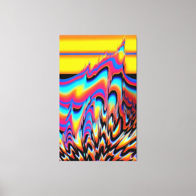 Lienzo En el flash panned de formas sintéticas - Ken Gage (Anverso)