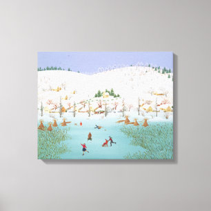 Lienzo En el lago congelado 1987