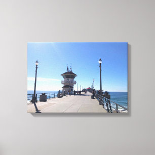 Lienzo En el muelle, Huntington Beach, California