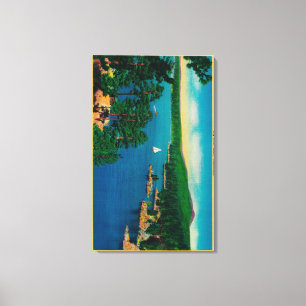 Lienzo En el recorrido del mundo en San Bernardino