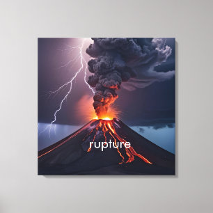 Lienzo en erupción personalizado con tormenta relá