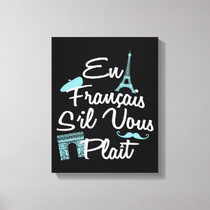 Lienzo En Francais S'il Vous Plait - Francés
