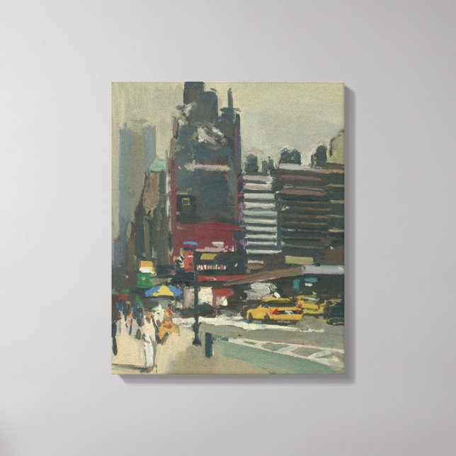 Lienzo En la acera 2012 (Anverso)