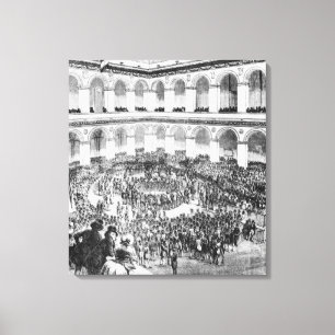 Lienzo En la Bolsa de París, 1846