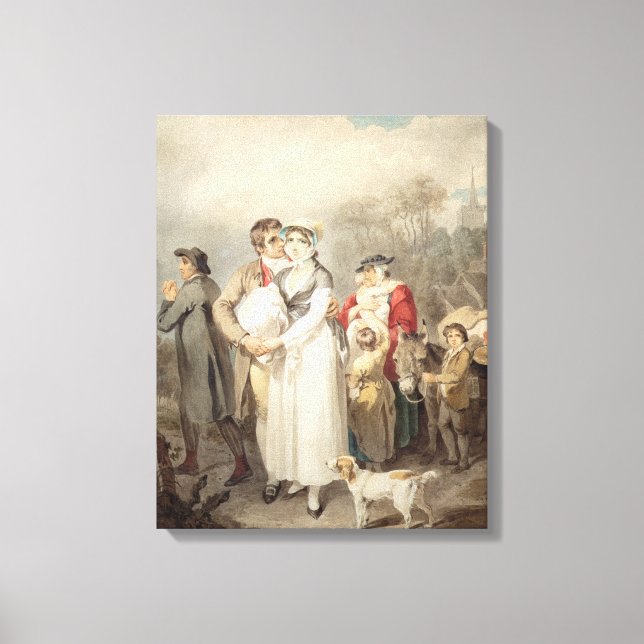 Lienzo En la carretera, 1799 (con restos de lápiz sobre p (Anverso)