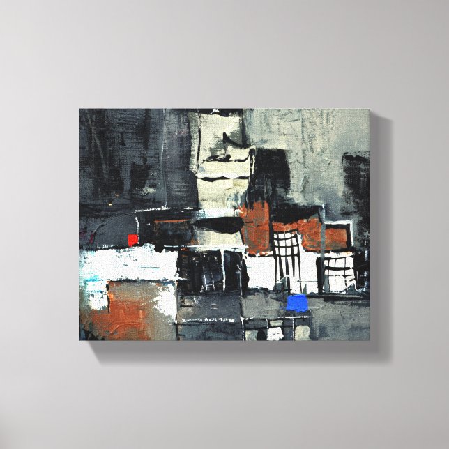 Lienzo En la ciudad (Anverso)