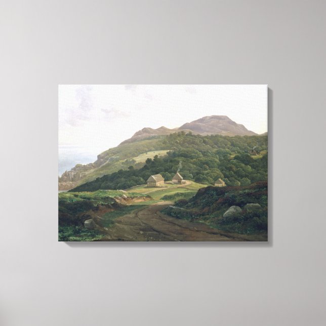 Lienzo En la costa sueca, 1828 (Anverso)