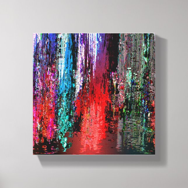 Lienzo En la lluvia (Anverso)