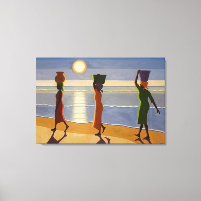 Lienzo En la playa 2007 (Anverso)