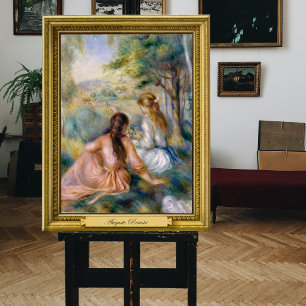 Lienzo En la pradera, Pierre-Auguste Renoir