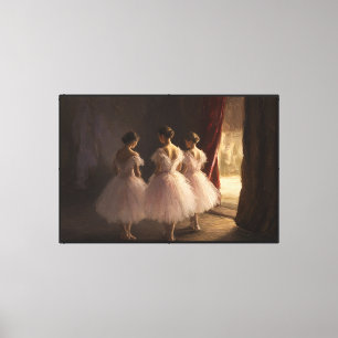 Lienzo En las Alas Tres Bailarinas