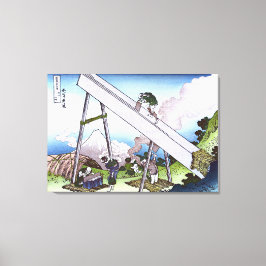 Lienzo En las montañas Totomi