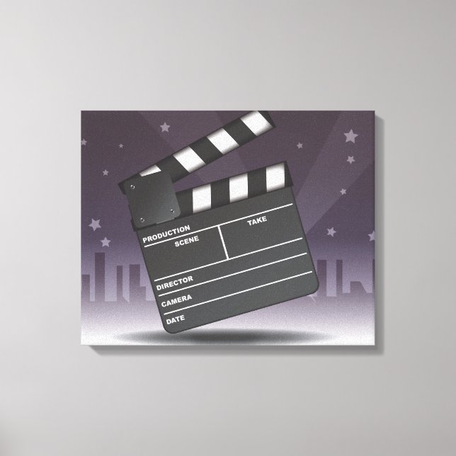 Lienzo En las películas (Anverso)