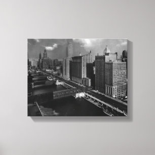 Lienzo En noviembre de 1939:  La ciudad de Chicago