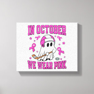Lienzo En Octubre Usamos Hockey De Juego Rosa