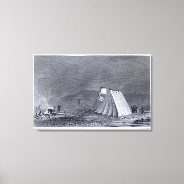 Lienzo Encampamiento en Browell Cove, 15 de julio de 1826 (Anverso)