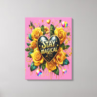 Encantador Bouquet de Rosas dorados y corazón 18x2