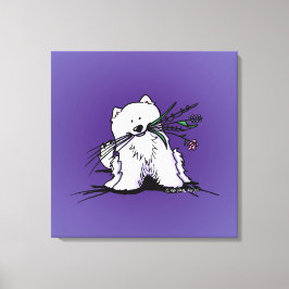 Lienzo Encanto de KiniArt Samoyed