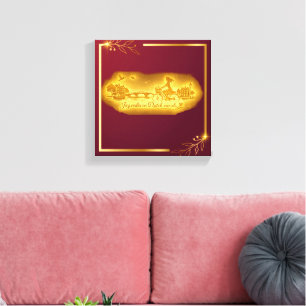Lienzo Encanto de Puentes Arqueados de Amsterdam Dorado