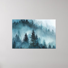 Lienzo Enchanted Woodland in Blue
