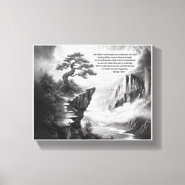 Lienzo Encontrar belleza en perseverancia (Anverso)