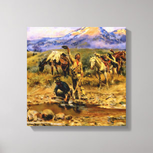 Lienzo “Encontrar la veta” de Charles M Russell