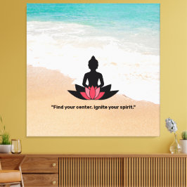 Lienzo "Encuentra tu centro, enciende tu espíritu". AMANT