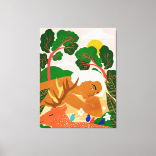 Lienzo Encuentra tu lugar feliz y ve allí a menudo