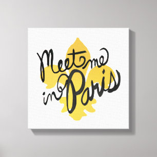 Lienzo Encuéntreme en el negro y el oro de París