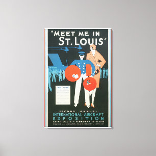 Lienzo Encuéntreme en ilustraciones del poster del viaje