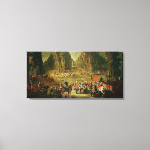 Lienzo Encuentro de la cacería de Puits-du-Roi en Compieg