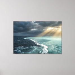 Lienzo Encuentro de las Aguas del Amazonas - Paisaje Zen 
