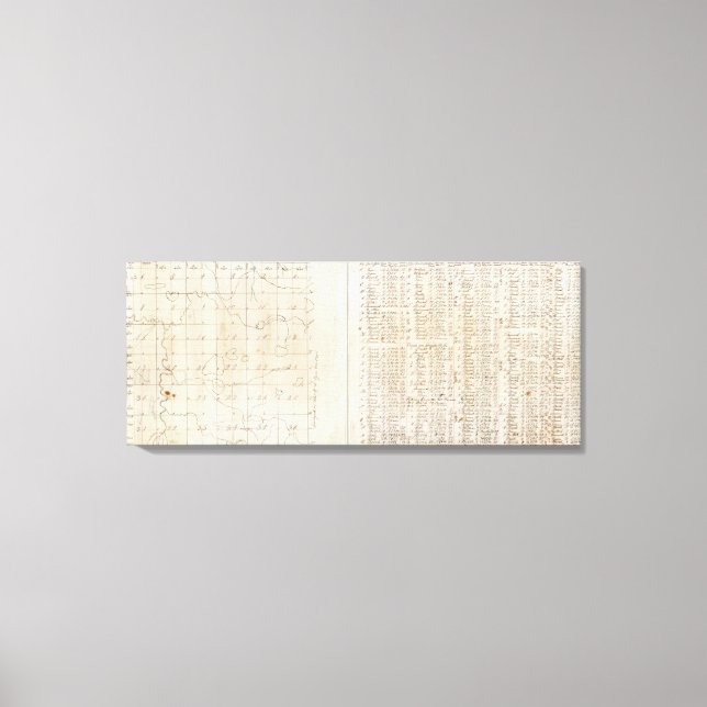 Lienzo Encuesta de Michigan (Anverso)