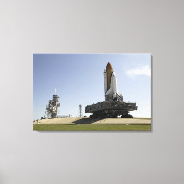 Lienzo Endeavor del transbordador espacial se acerca al p (Anverso)