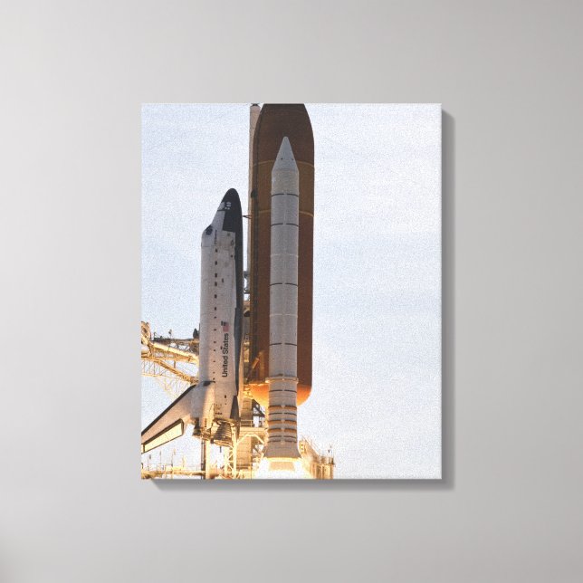 Lienzo Endeavor del transbordador espacial se desconecta  (Anverso)