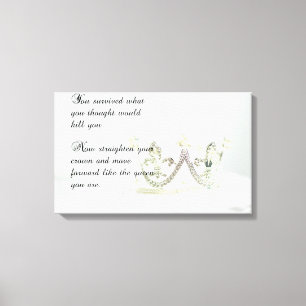 Lienzo Enderece su corona