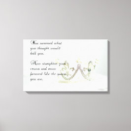 Lienzo Enderezar tu corona