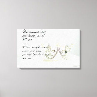 Lienzo Enderezar tu corona