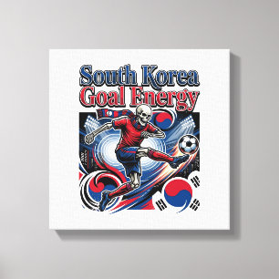 Lienzo Energía del Gol de Corea del Sur Esqueleto Delante